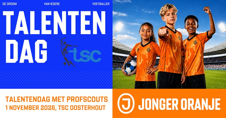 Jonger Oranje komt naar TSC Oosterhout !!