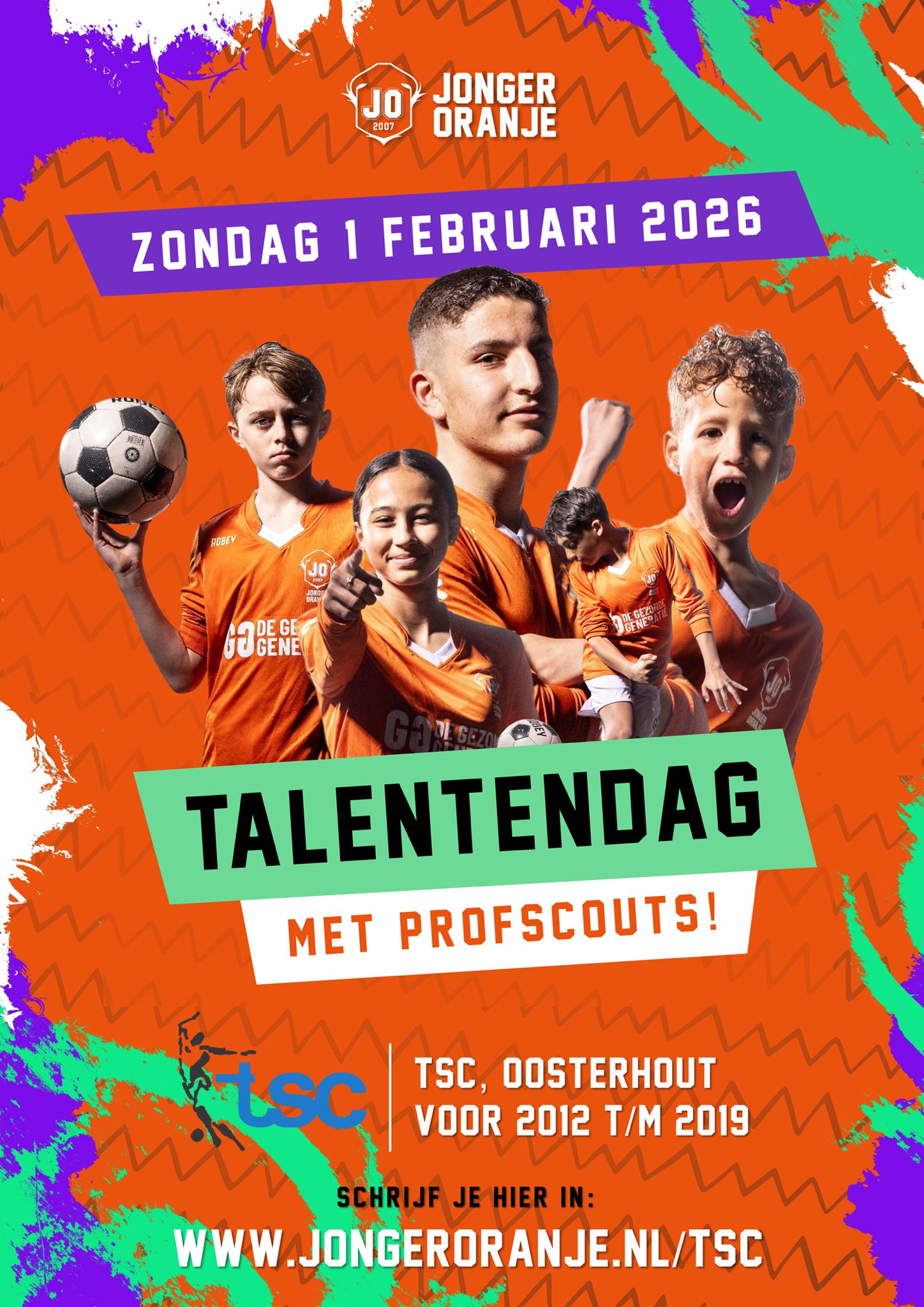 Jonger Oranje komt naar TSC Oosterhout